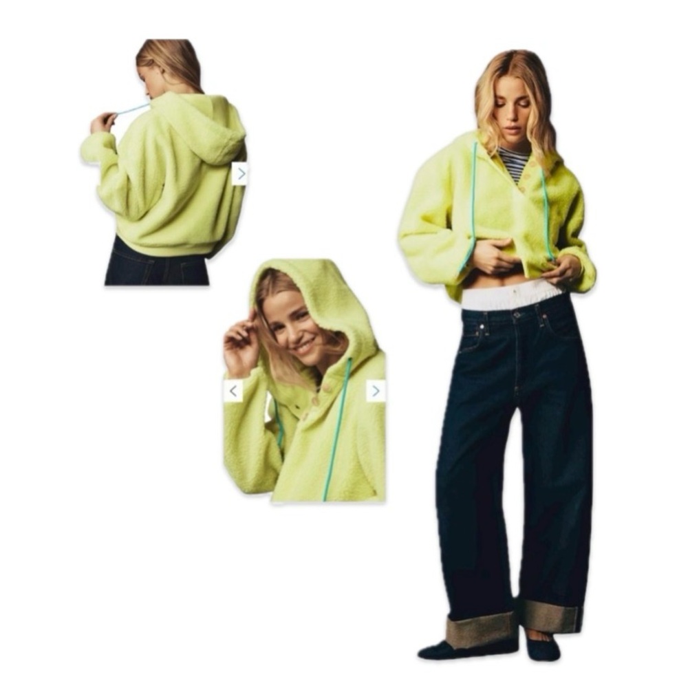 EUC Porridge - Anthropology - Quinn Sherpa Fleece Hoodie